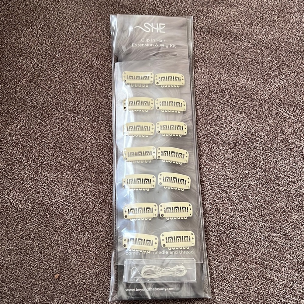NEW SHE clip in hair extension & wig kit